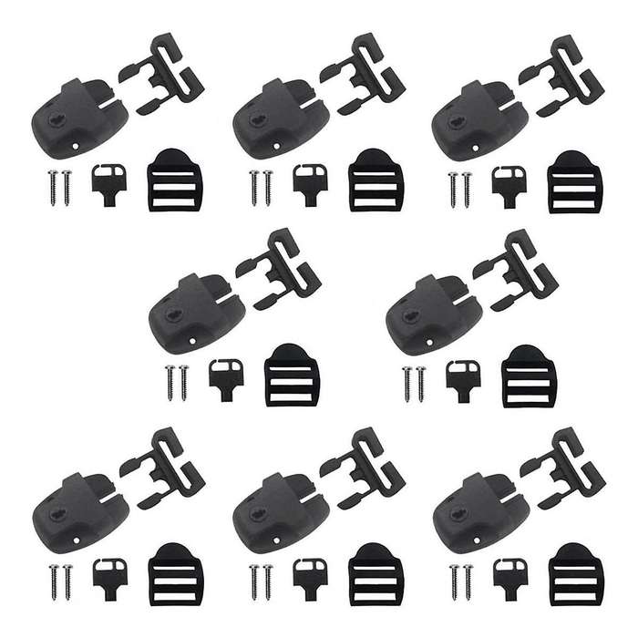 Spa Hot Tub Cover Clips Replacement, Hot Tub Cover Latch Repair Kit, Latch Locking with Key and Scre