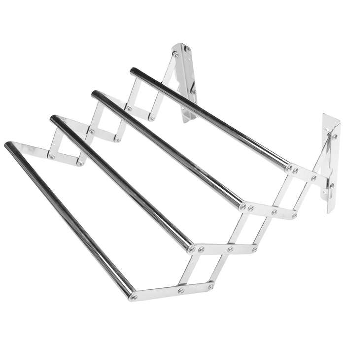 Space-Saving Hanger Stainless Steel Wall-Mounted Laundry Folding Hanger Drying Rack
