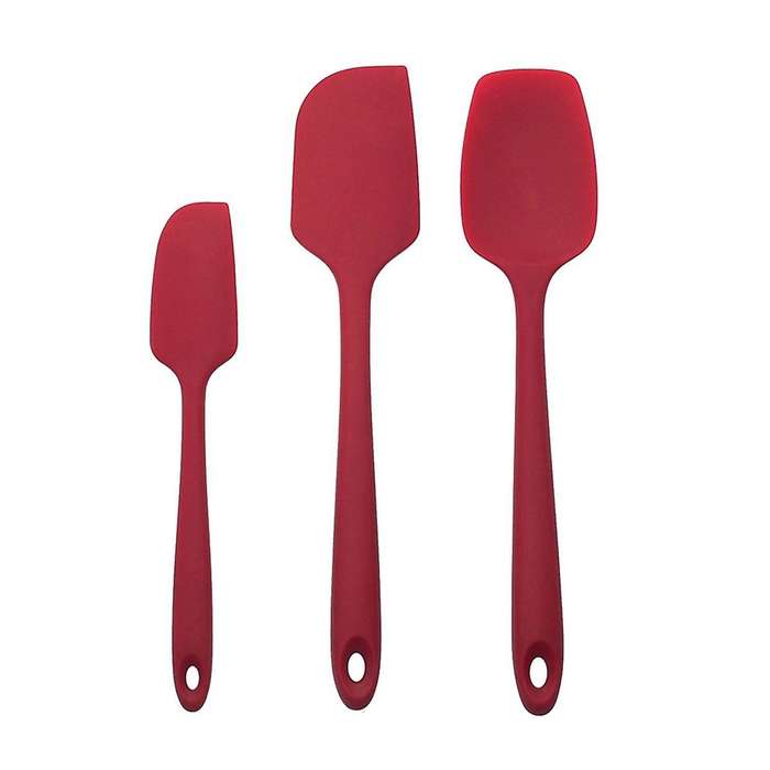 Spade Knife Batter Stirring Knife Baking Tool Cake Cream Spatula Silicone Spatula 3 Piece Set