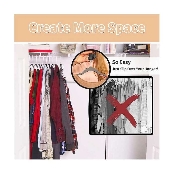 Space Saving Hanger Hooks,clothes Hanger Connector Hooks,create Up to 5x Closet Space,ultra Premium
