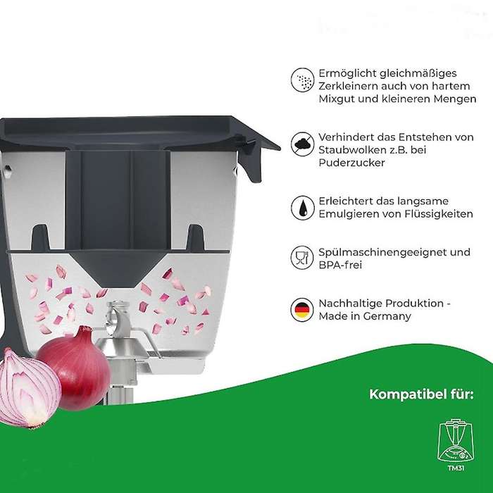 Splash Guard for Tm31 Cylinder Shaped Splash Guard Effectively Chop Blend and Mince Food