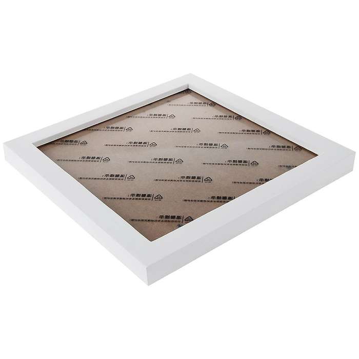 Square Thick Pine Wood Wall Picture Frame (White,8 Inch)