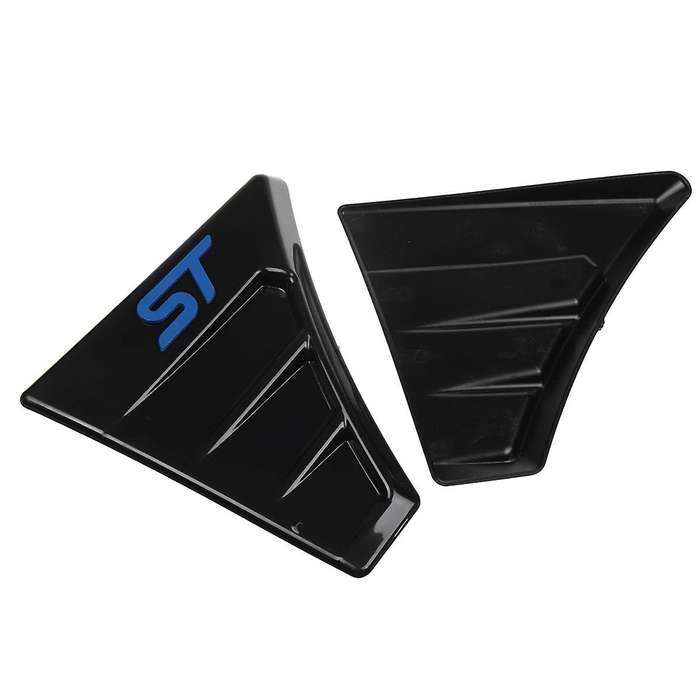 ST Style Car Side Vent Spoiler Outflow Vent Side Vent Air Flow Wing Cover Trim for Focus MK3
