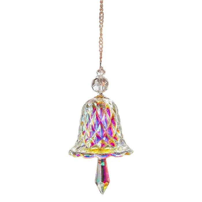 Stained Glass Window Hanging Crystal Bell Chimes Crystal Decor Room Decor Aesthetic Cute Room Decor
