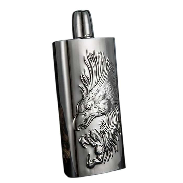Stainless Steel 304 Hip Flask 17Oz Whiskey Pot Alcohol Container Whiskey Flask Outdoor Wine Liquor B