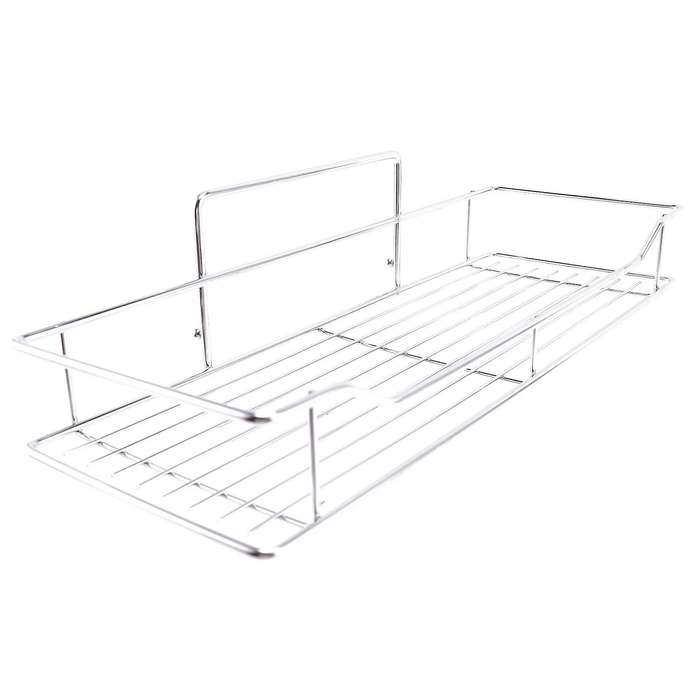 Stainless Steel Bathroom Storage Shelf Punch-Free Kitchen Bathroom Toilet Wall Hanging Storage Rack