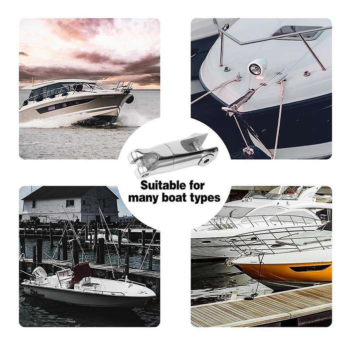 Stainless Steel Boat Anchor Swivel Connector Marine Grade Heavy Duty Anchor Chain Swivel (1/4inch-5