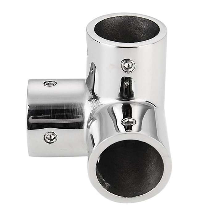Stainless Steel Boat Tube Pipe 3 Way Connector for Ocean Yacht Dock Outdoor Awning Tube Fastener