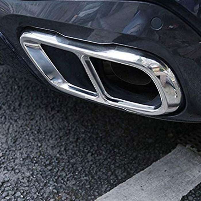 Stainless Steel Car Exhaust Muffler Pipe Cover Trim Tail Pipe Cover for  X5 G05 X7 G07 2019 2020 ( G