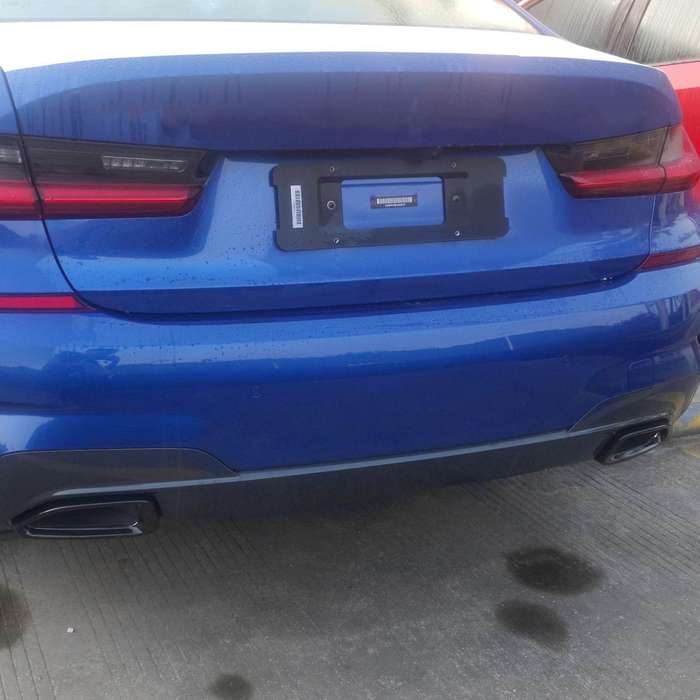 Stainless Steel Car Rear Exhaust Muffler Pipe Cover Trim Tail Throat Frame for 3 Series G20 G28 2020