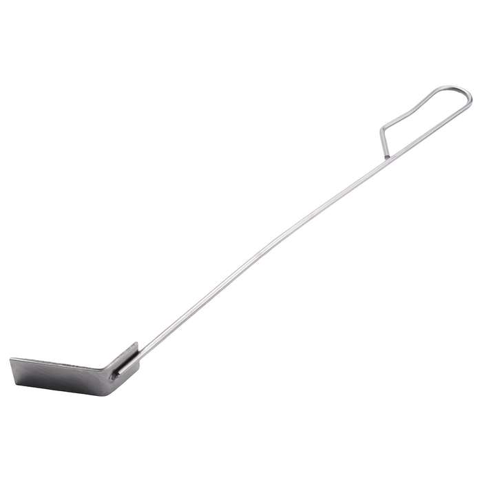 Stainless Steel Charcoal Ash Rake Bbq Ash Tool Rake Poker for Charcoal Smoker Wood Burning Stove Si