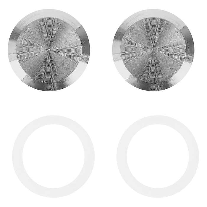 Stainless Steel Clamp Plugs, 2PCS Clamp End Cap, 1.5 Inch 304 Stainless Steel Sanitary Plug, for 2In