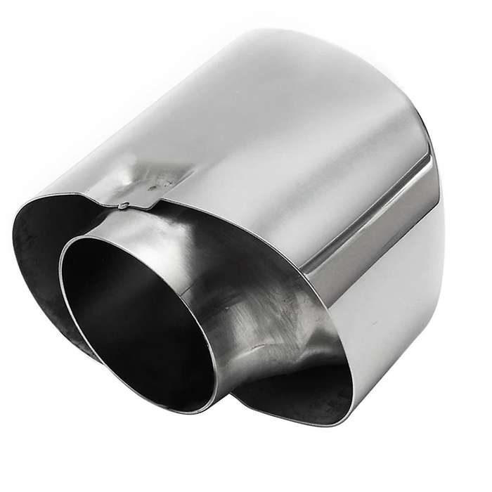 Stainless Steel Chrome Car Exhaust Tips Dual Tailpipe Muffler Pipe Cover for X5 E70 E53 2000-2016