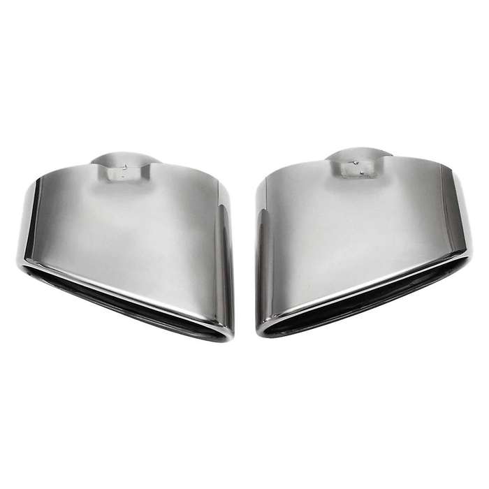 Stainless Steel Chrome Car Exhaust Tips Dual Tailpipe Muffler Pipe Cover for X5 E70 E53 2000-2016