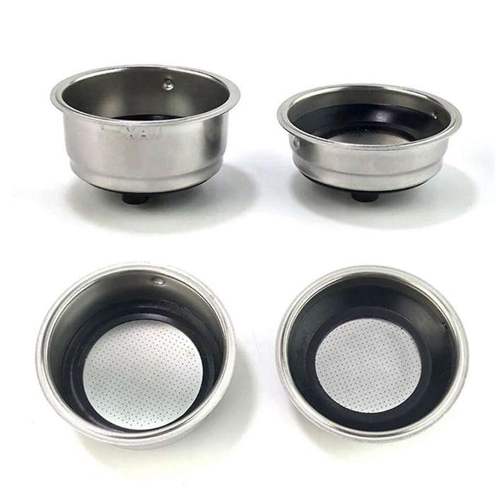 Stainless Steel Coffee Filter Basket 51mm Coffee Portafilter Basket Detachable Espresso Machine Port