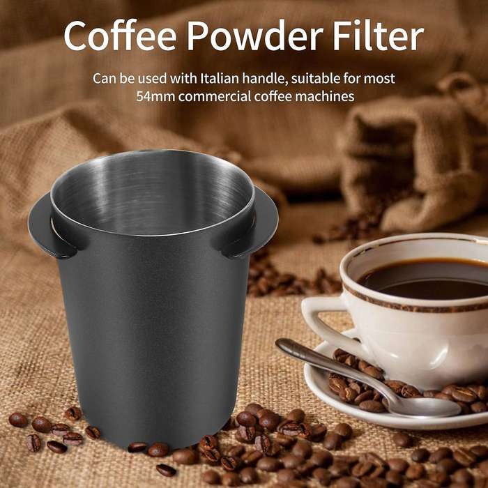 Stainless Steel Dosing Cup Coffee Sniffing Mug for Espresso Machine Portafilter Coffee Tamper(51mm