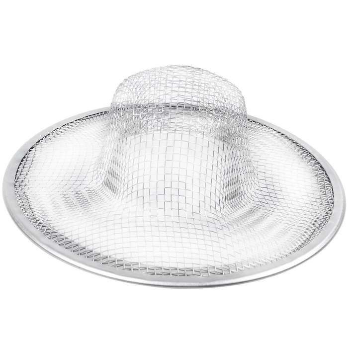 Stainless Steel Drainer Basin Filter Mesh Sink Strainer 3.5 Inch Top Diameter