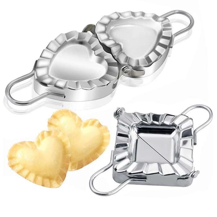 Stainless Steel Dumpling Mold Pressed Dough Wonton Dumpling Mold Pastry Tool Household Dumpling Mach