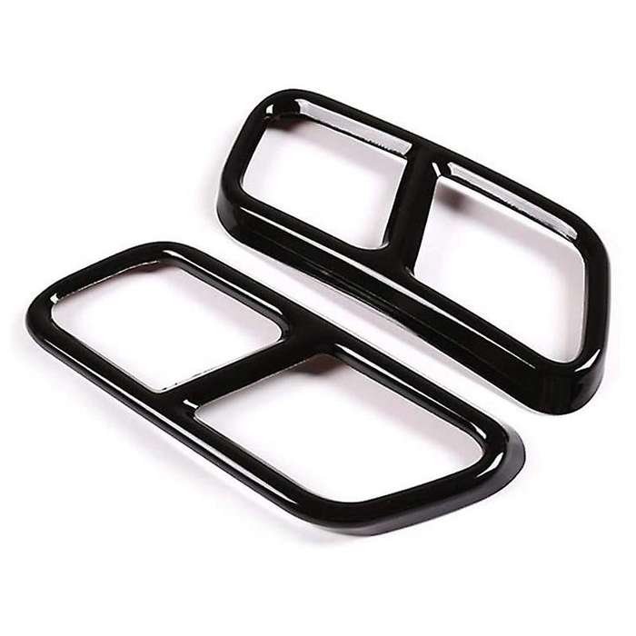 Stainless Steel Exterior Exhaust Muffler Tail Pipe Trim Cover for - S Class W221 W222 2010-2017
