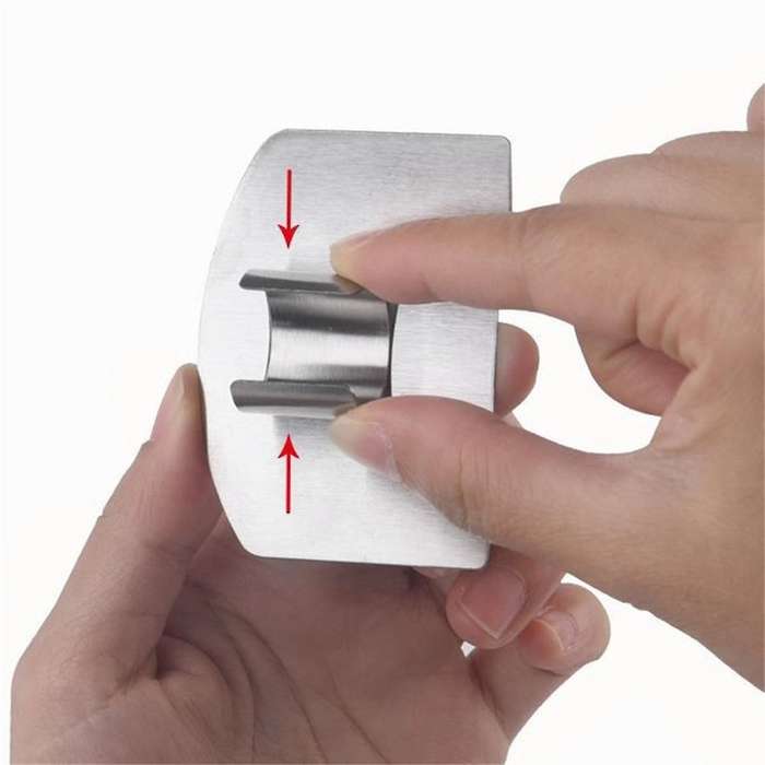 Stainless Steel Finger Hand Protector, Stainless Steel Finger Guard for Cutting Food, Finger Shield