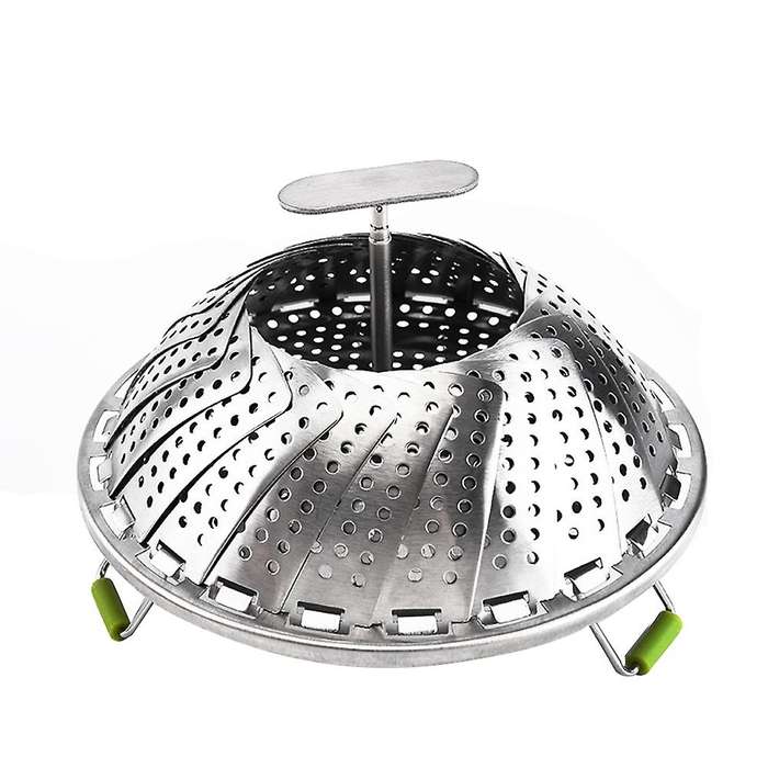 Stainless Steel Folding Vegetable Steamer Basket,Insert for Cooking Food,Expandable to Fit Various S