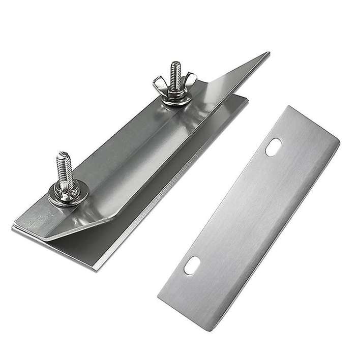 Stainless Steel Food Scraper Barbecue Grill Griddle Cleaning Kit Combined Abrasive Anti Grease Scour
