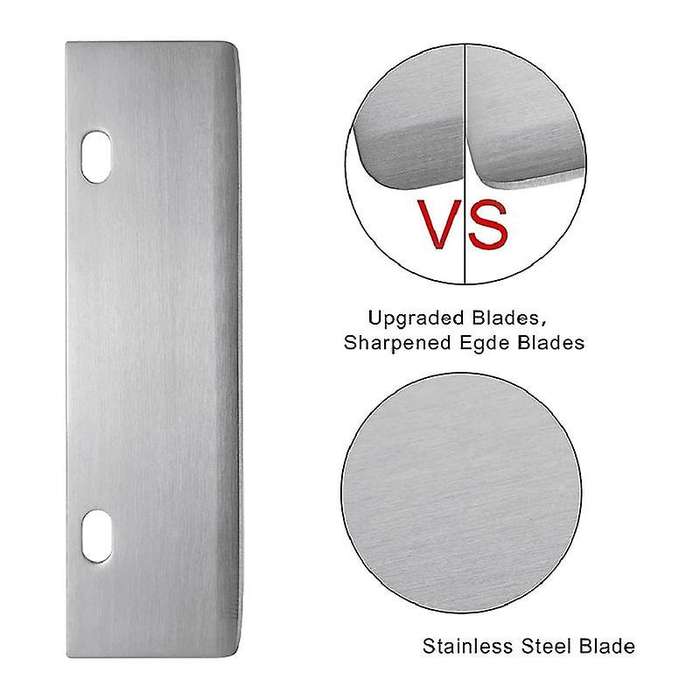 Stainless Steel Food Scraper Barbecue Grill Griddle Cleaning Kit Combined Abrasive Anti Grease Scour