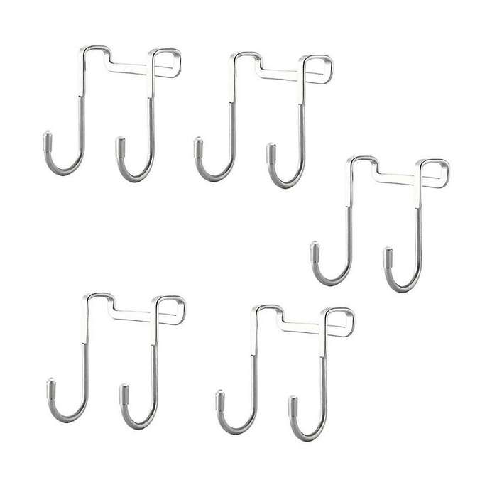 Stainless Steel Hook Double S-type Hook Door Hook Back Hook Multi-functional Wall Hook Door Back Ho