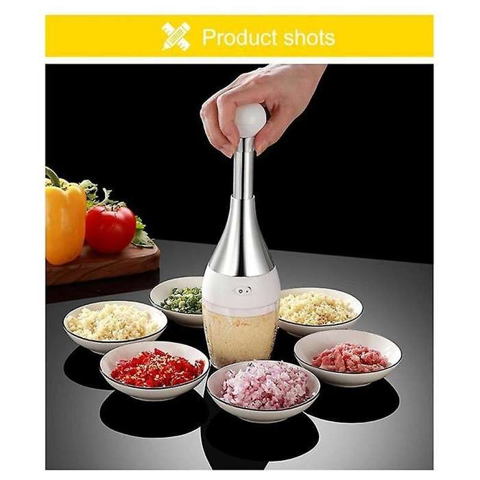 Stainless Steel Household Smashing Garlic Manual Garlic Masher Whipping Cutting Pressing and Pulling