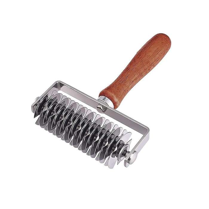 Stainless Steel Lattice Cutter, Dough Lattice Roller Cutter Baking Tool Cookie Pie Pizza Bread Pastr