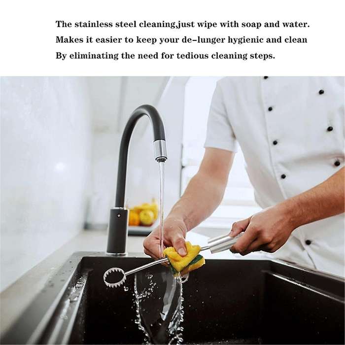 Stainless Steel Lung Remover - Working Head with Super Grip - Ergonomic Handle,instead Of Fingers
