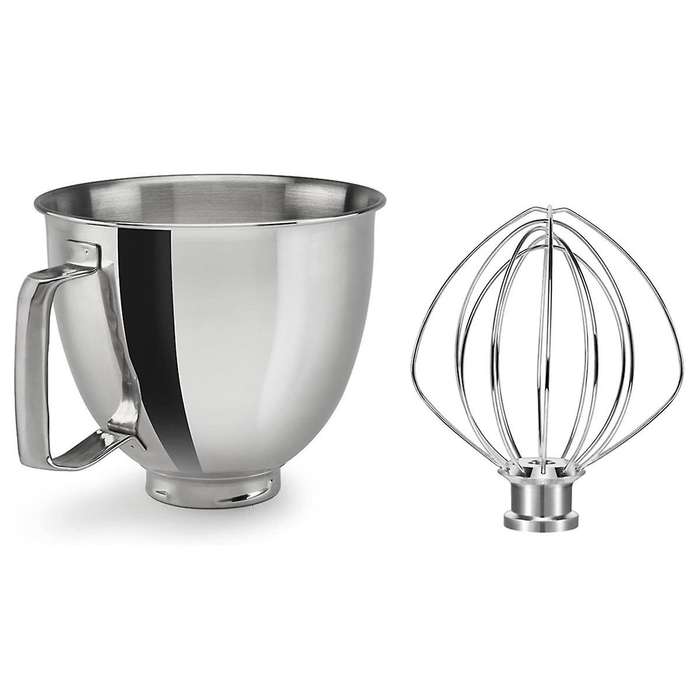 Stainless Steel Mixer Bowl 5QT Compatible with for TILT-HEAD STAND MIXERS 4.5-5 Quart, 5 Quart Mixin