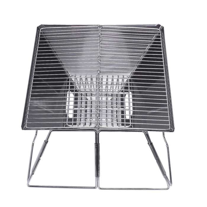 Stainless Steel Outdoor Charcoal Bbq Grill Rack Folding Bbq Barbecue Accessories Portable Home Kitch