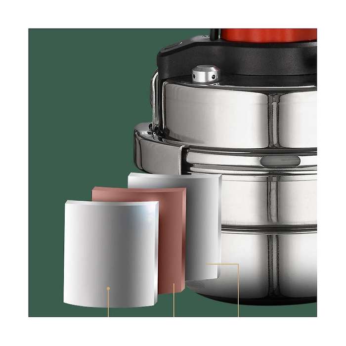 Stainless Steel Outdoor Camping Portable Pressure Cooker Household Mini Pressure Cooker 5-minute Qu
