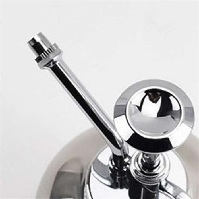 Stainless Steel Plant Sprayer Small Watering Can with Top Pump Suitable for Indoor House Air Plants
