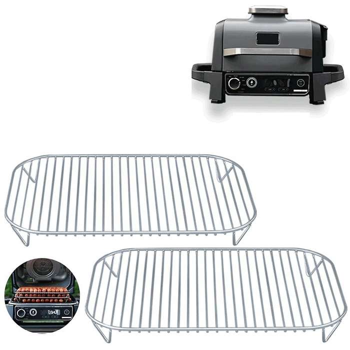 Stainless Steel Rack Set for Ninja Woodfire Outdoor Grill and Smoker