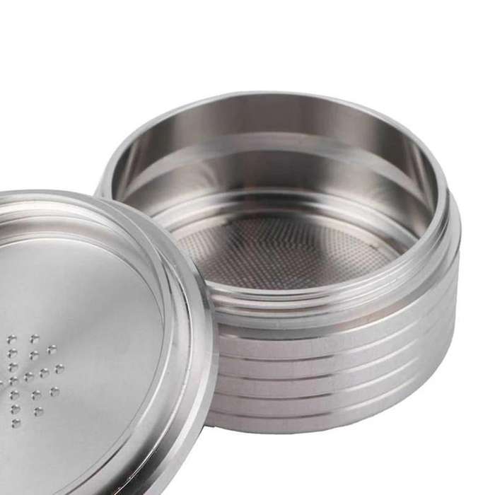 Stainless Steel Reusable Coffee Filter Capsule Cup with Spoon Brush Fit for NDIQ7323 Coffee Machine