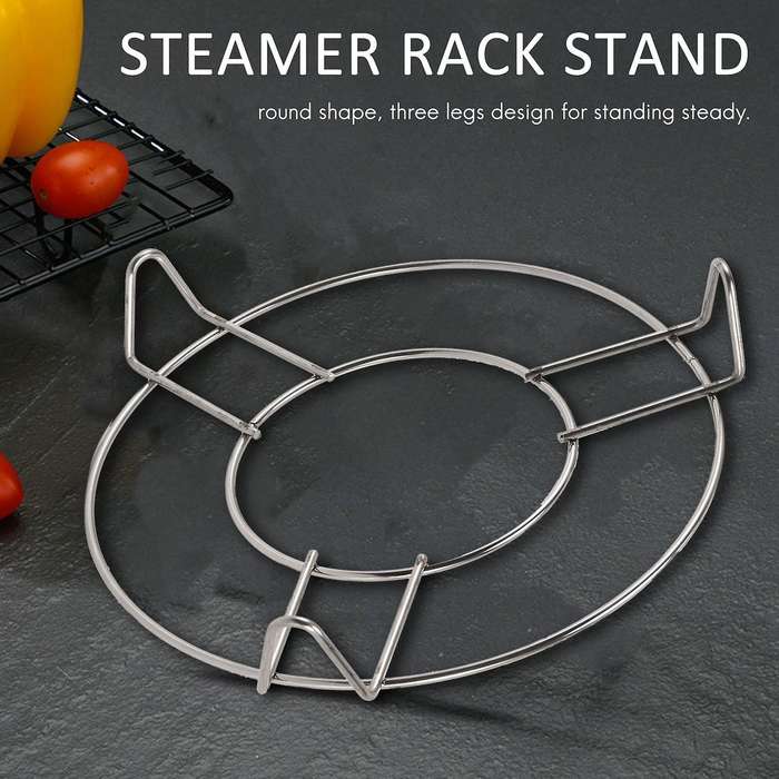 Stainless Steel Round Steamer Steam Rack Kitchen Cooking 6 Inch Dia