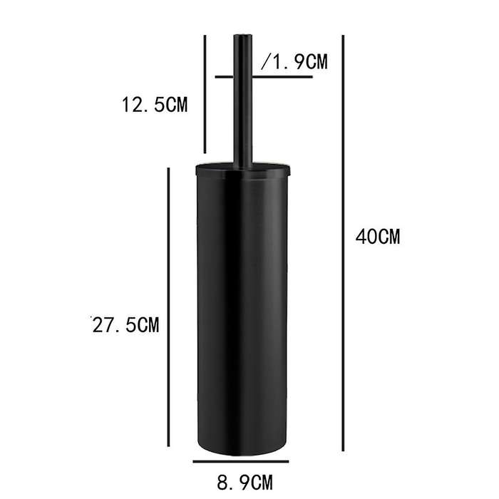 Stainless Steel Toilet Brush Set Long-Handled Toilet Brush without Dead Ends Household Bathroom Clea