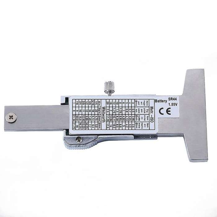 Stainless Steel Tire Tread Depth Gauge,LCD Digital Tire Tread Depth Gauge Tool with Inch and MM Conv