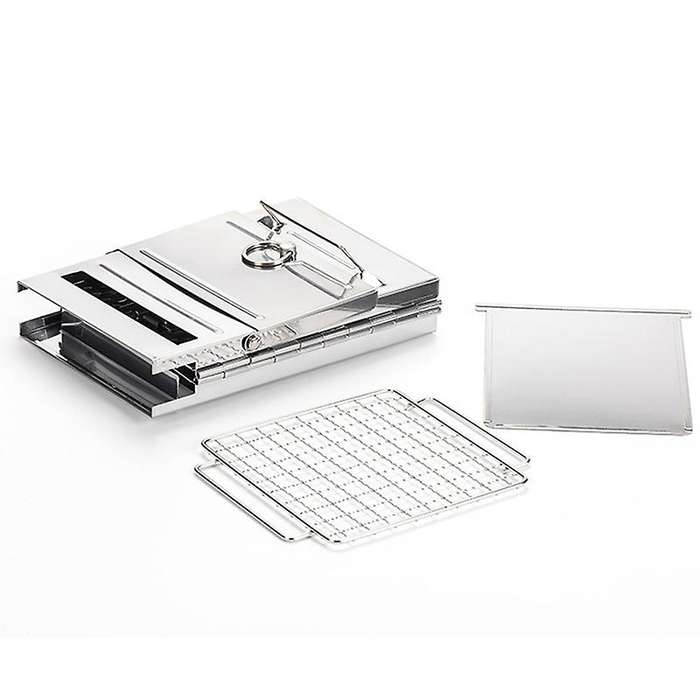 Stainless Steel Wood Fire Stove Camping Portable Folding Charcoal Stove BBQ Barbecue Grill Picnic St