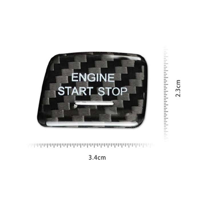 Start Stop Push Button for C7 Car Engine Ignition Switch Button Cover Decoration Trim(A)