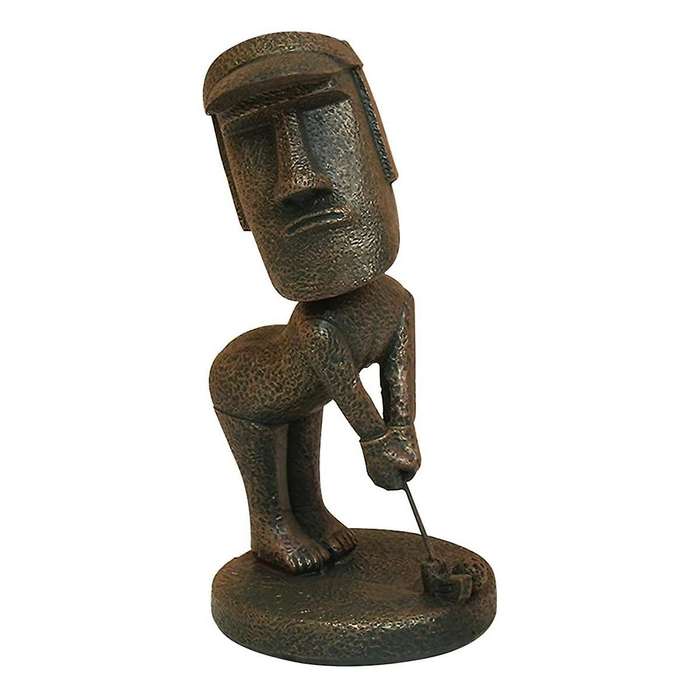 Statue Decor Easter Island Oranment Resin Stone Decoration for Room Accessories Antique Sculpture