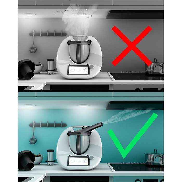 Steam Diverter for TM5, TM6 Overflow Protection Steam Steering Attachment for Fireplace, Furniture