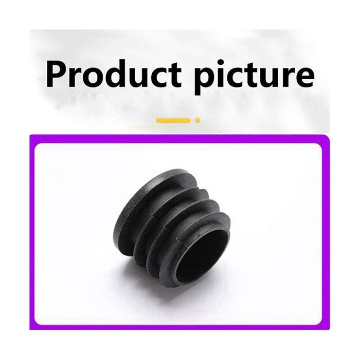 Steel Pipe Dust-Proof Inner Plug Diameter 30mm Plastic Flat Head Plug Round Pipe with Stainless Ste