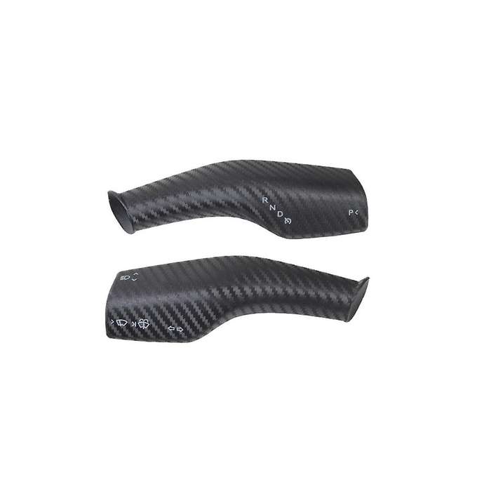 Steering Wheel Column Gear Shift Cover for Model Y 2017-2023 Gear Lever Wrap Decoration ( Carbon)
