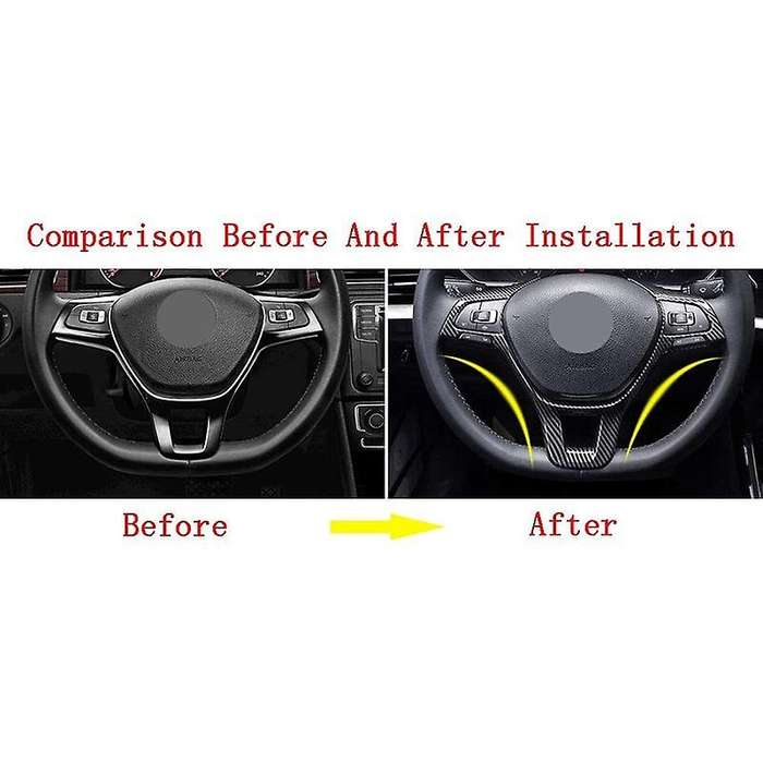 Steering Wheel Cover Frame Trim for 2020-2015 Golf Sportwagen Alltrack Interior Accessories