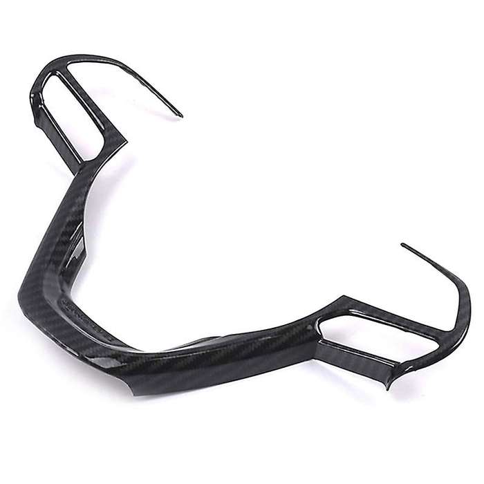 Steering Wheel Cover Interior Decoration Trim Kit for Grand 2014-2020 ABS Carbon Fiber 2PCS