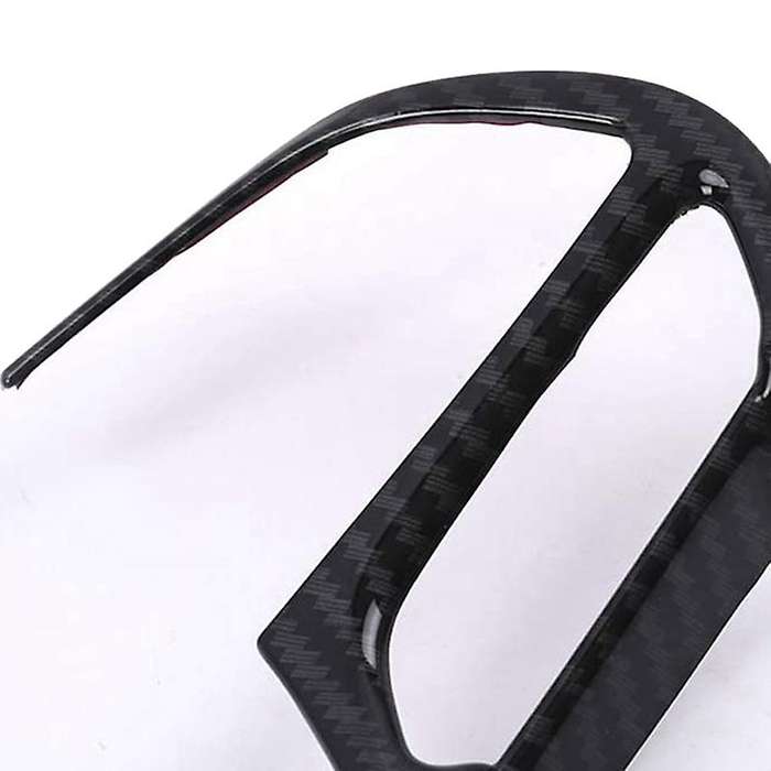 Steering Wheel Cover Interior Decoration Trim Kit for Grand 2014-2020 ABS Carbon Fiber 2PCS