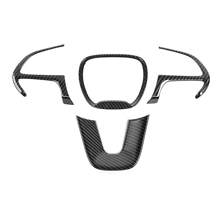 Steering Wheel Cover Trim for 2015-2020 Charger for Durango Grand SRT8, ABS Carbon Fiber